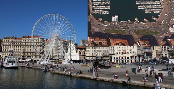 Vieux-Port de Marseille avant-après