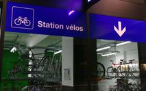 Station vélos à Genève